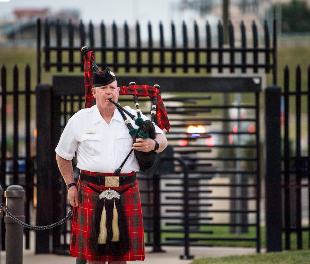 Bagpipe Player plays at 9/11 Pentagon Observance