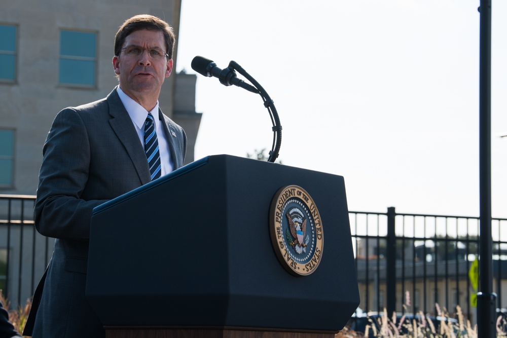 Secretary Esper Speaks at 9/11 Pentagon Observance