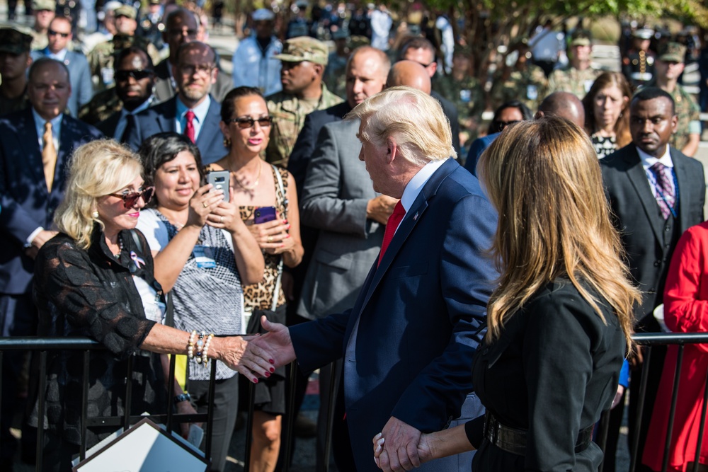 POTUS Trump and First Lady Melania Trump Greet Attendees at Pentagon 9/11 Observance