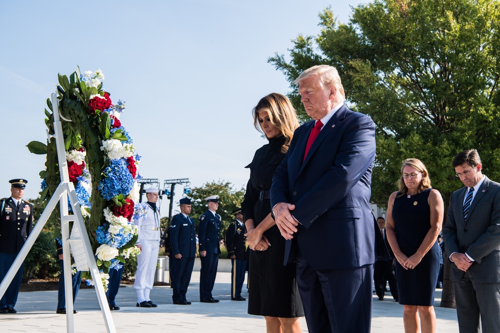 POTUS Trump &amp; First Lady Melania Trump Pay 9/11 Tribute