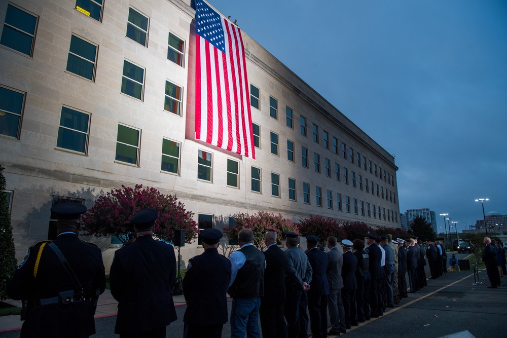 Pentagon 9/11 Flag Unfurling