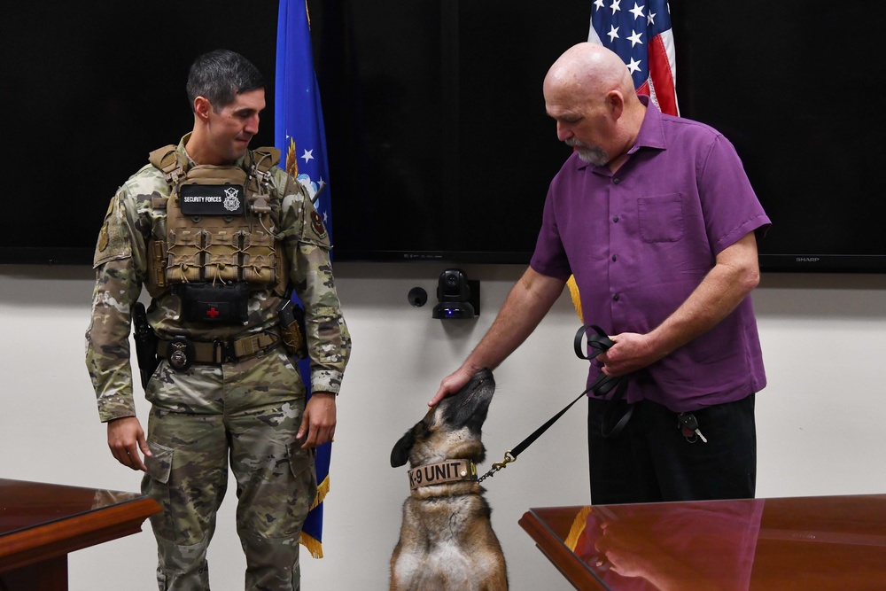 97th SFS Retires Military Working Dog