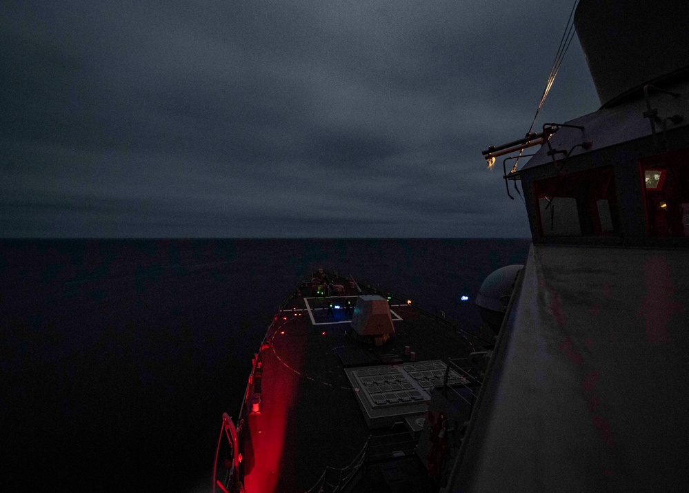 USS Gridley Conducts a Replenishment at Sea