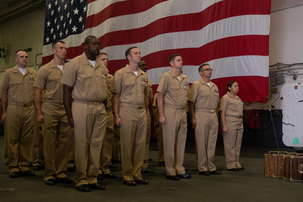 USS Ronald Reagan (CVN 76) Chief Petty Officer Pinning Ceremony