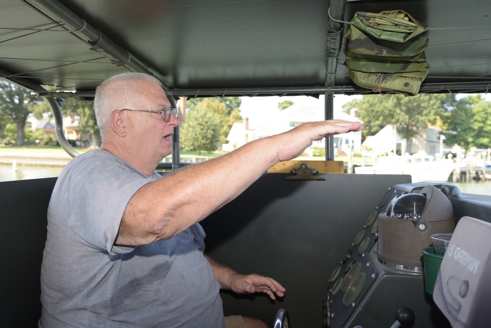 Aboard a restored Vietnam War Era PBR Boat