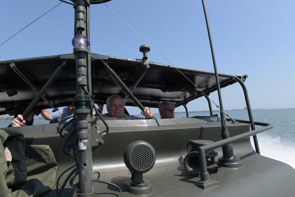 Aboard a restored Vietnam War Era PBR Boat