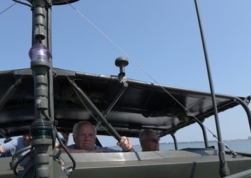 Aboard a restored Vietnam War Era PBR Boat