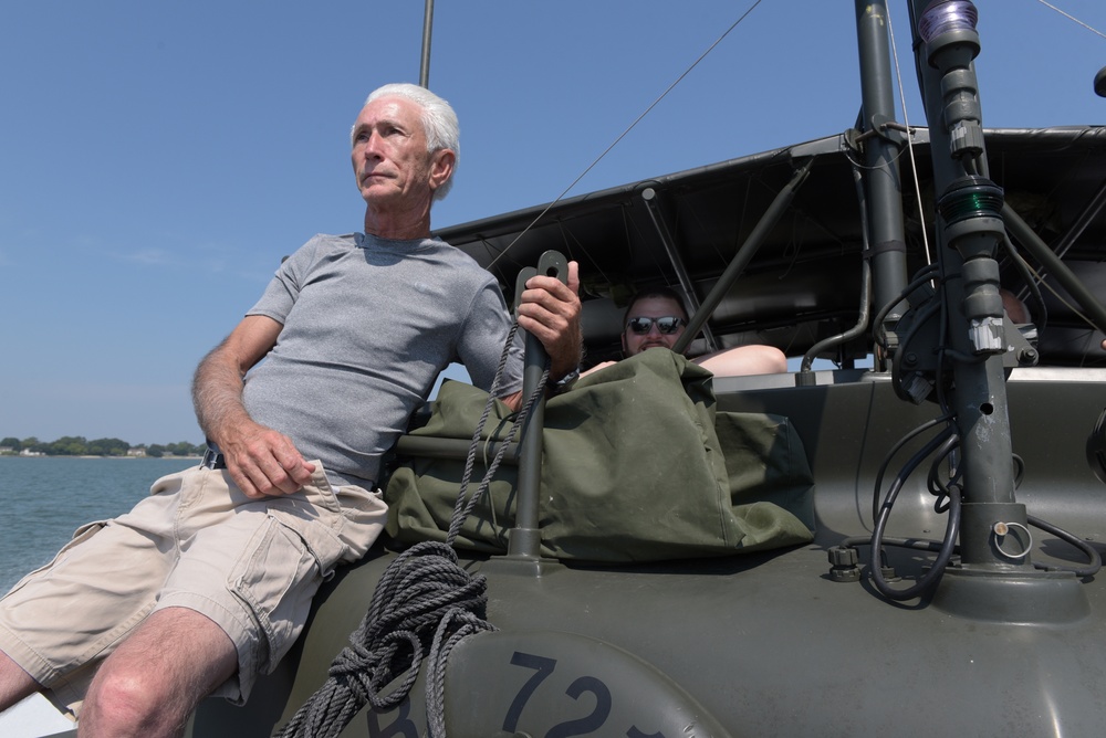 Aboard a restored Vietnam War Era PBR Boat