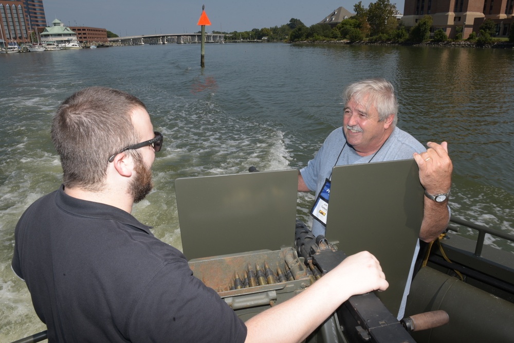 Aboard a restored Vietnam War Era PBR Boat