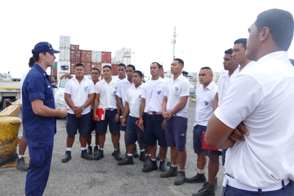 USCGC Joseph Gerczak (WPC 1126) conducts community engagements in Samoa