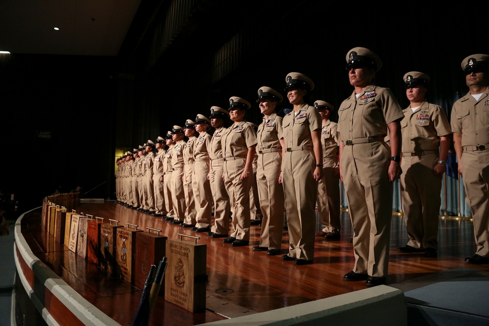 The Navy's Newest Chief Petty Officers in Okinawa, Japan