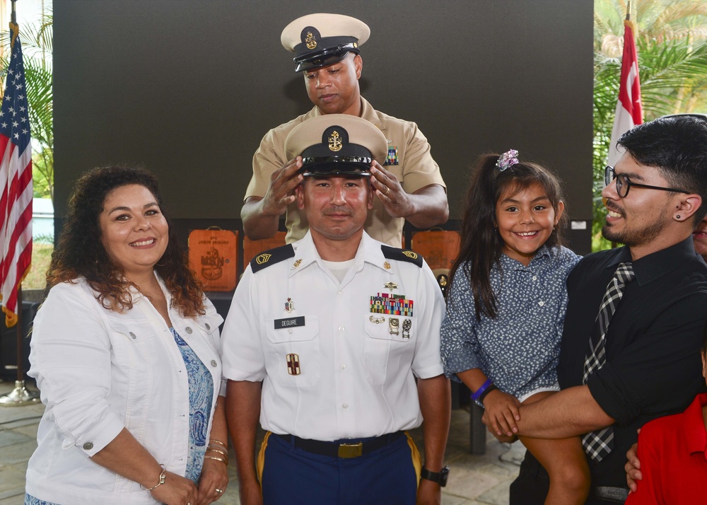 U.S. Singapore Military Community Navy Chief Pinning