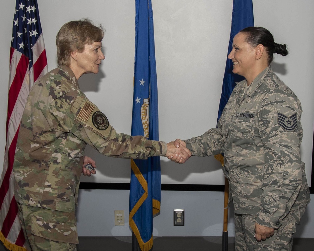 911th Air Refueling Squadron welcomes AMC Commander Miller