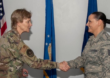 911th Air Refueling Squadron welcomes AMC Commander Miller