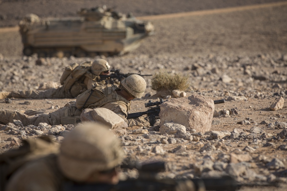 Live-fire rehearsals in Wadi Shadiya