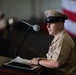 U.S. Navy Command Master Chief Benjamin Rushing, from Waterloo, Iowa, addresses Chief Selects during a CPO pinning ceremony