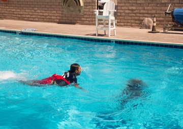 Joint training exercise at the MCLB Barstow pool