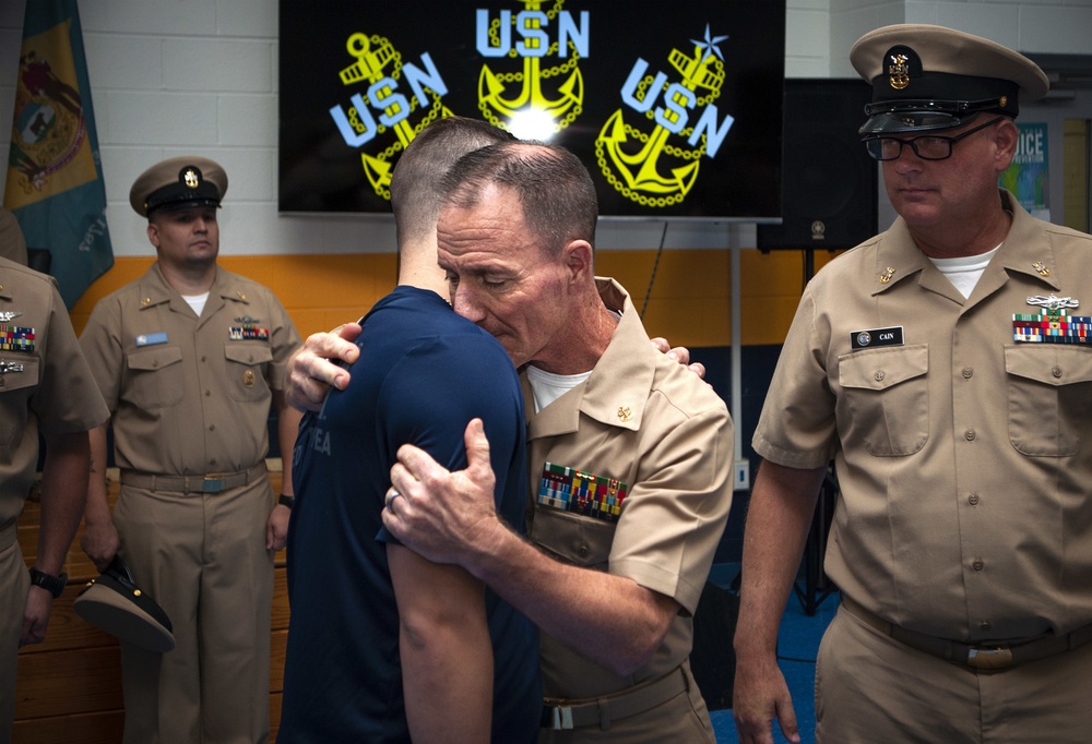 Chief Pinning Ceremony FY20 held at NOSC Baltimore