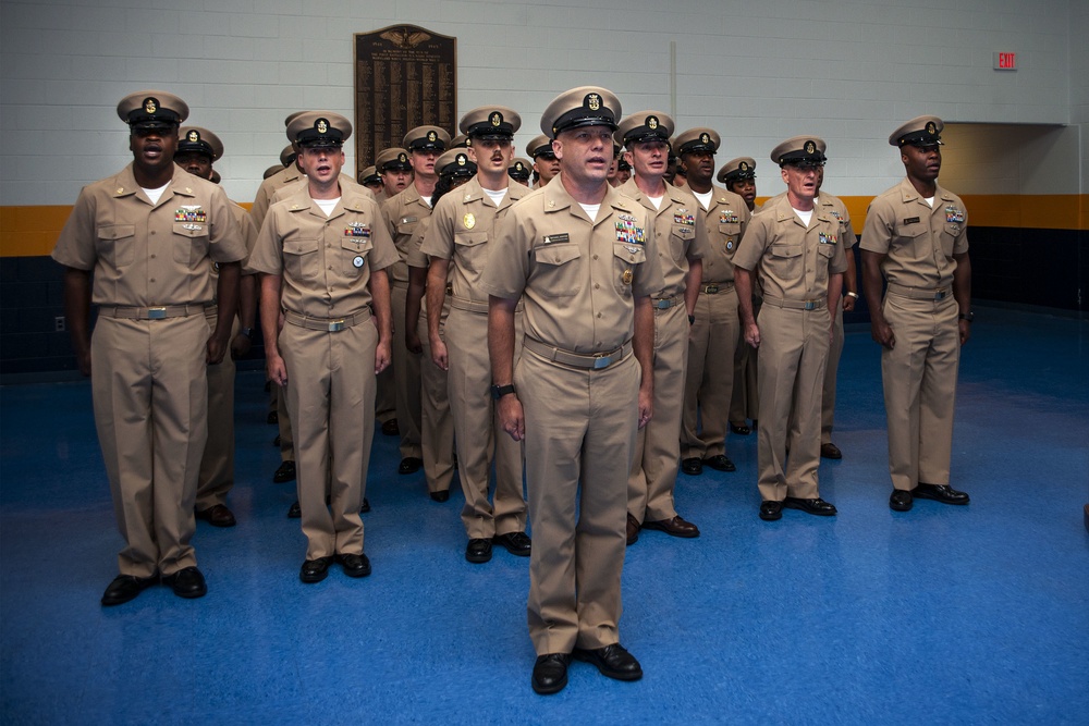 Chief Pinning Ceremony FY20 held at NOSC Baltimore