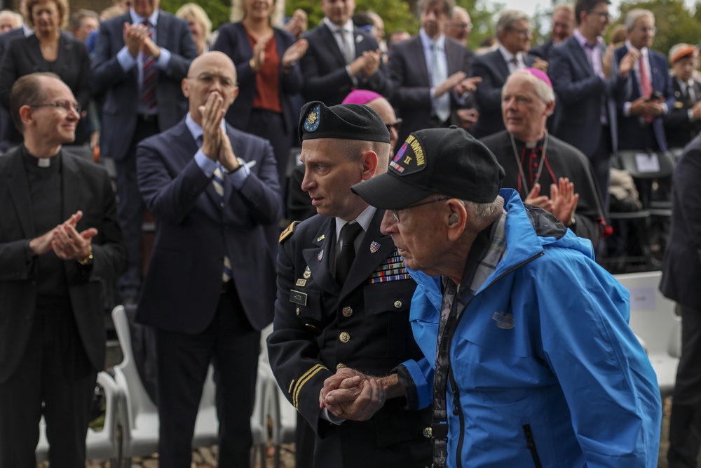WWII veterans with the 30th Infantry Division visit Maastricht, Netherlands
