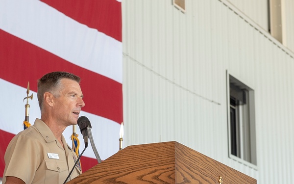 RDML James Speaks during Chief Pinning