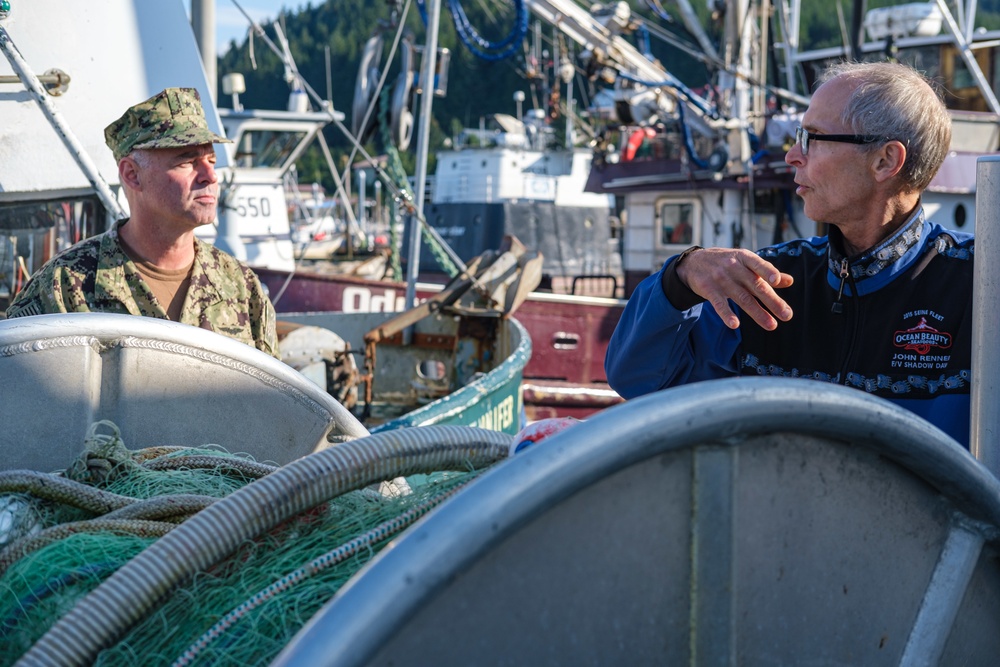 Rear Adm. Scott Gray visits Cordova, Alaska during AECE19