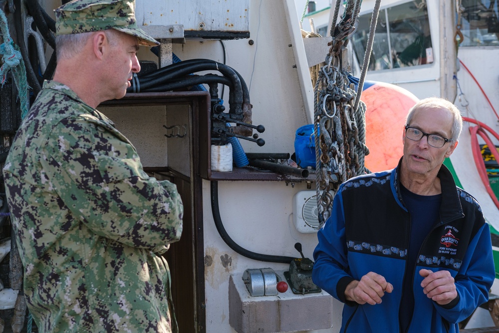 Rear Adm. Scott Gray visits Cordova, Alaska during AECE19
