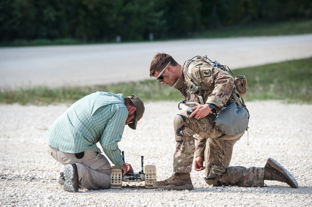 Sapper Tests Ground Robot