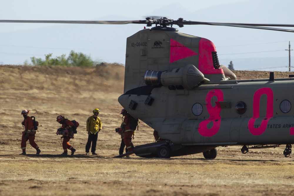 Cal Guard helicopters continue South Fire support