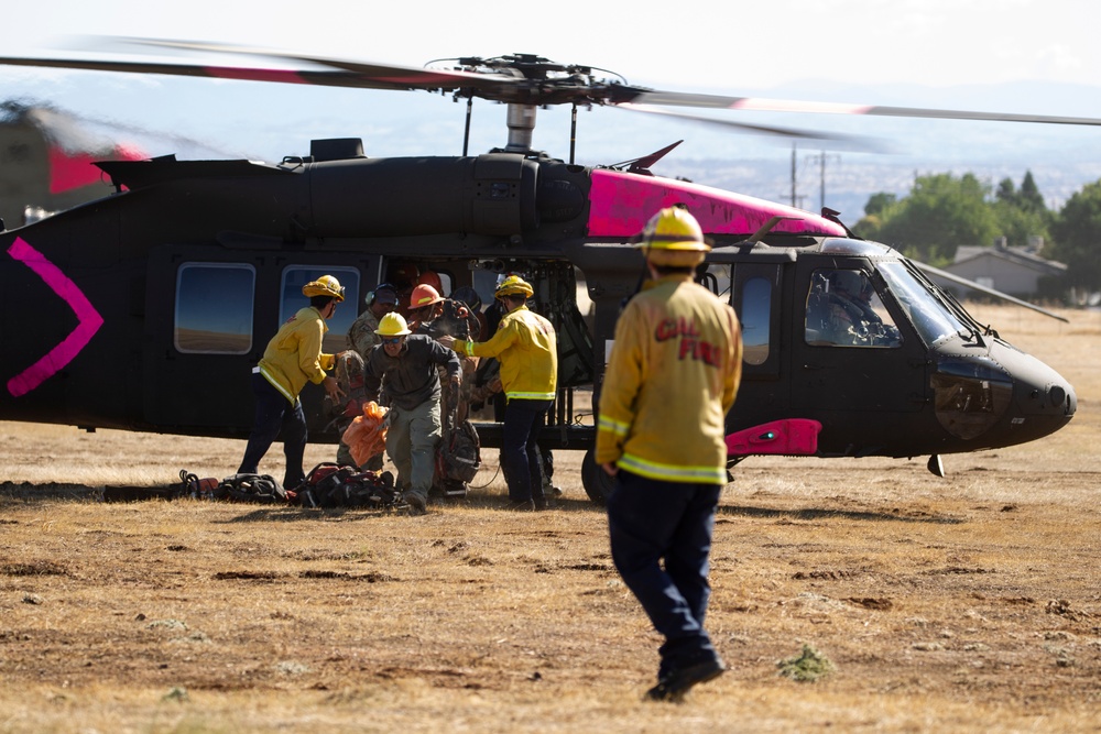 Cal Guard helicopters continue South Fire support
