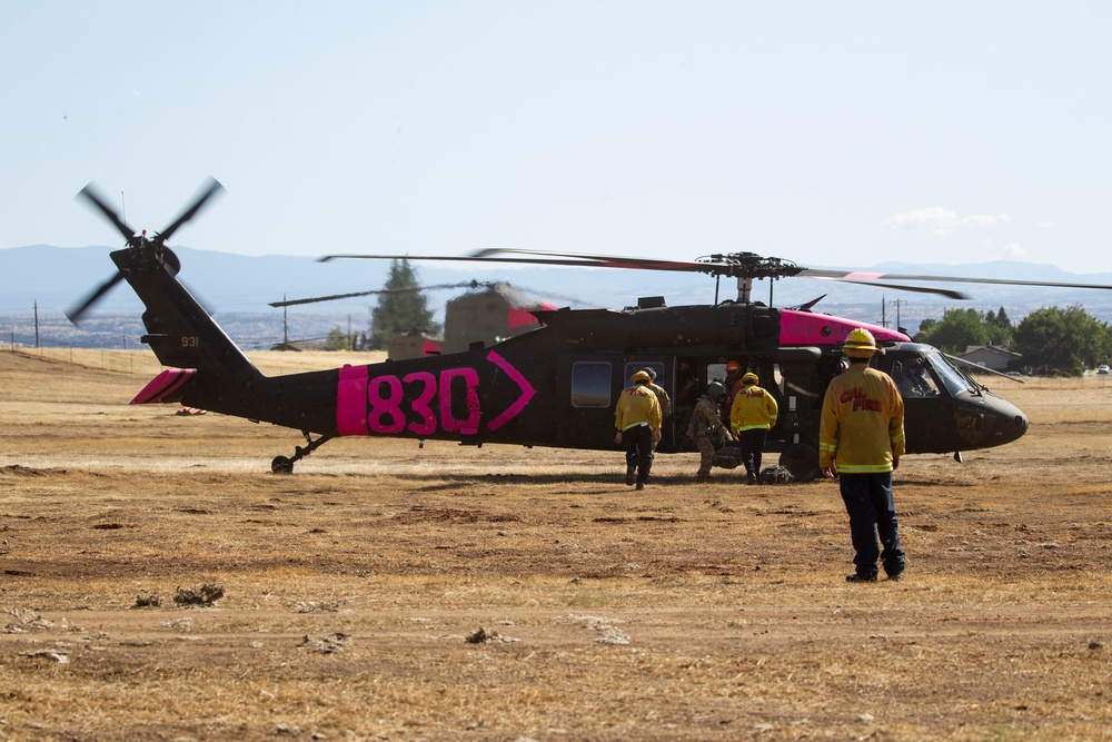 Cal Guard helicopters continue South Fire support