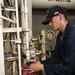 Sailors Aboard USS San Jacinto Conduct Maintenance