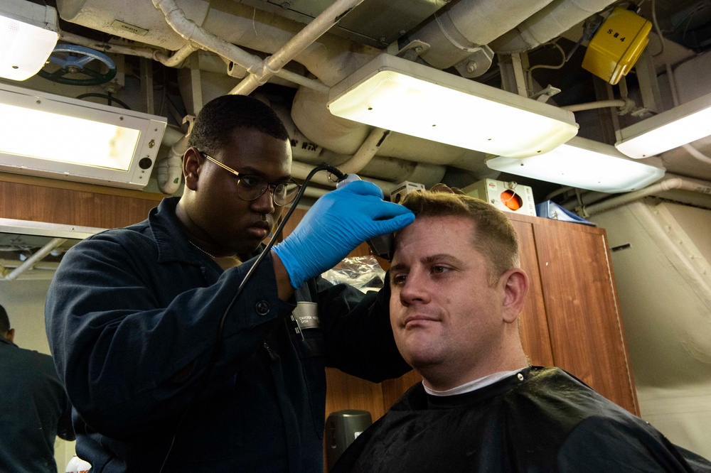 USS San Jacinto Ship’s Barber