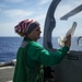 Sailors Aboard USS San Jacinto Conduct Preflight Checks