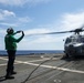 Helicopter Take-off Aboard USS San Jacinto