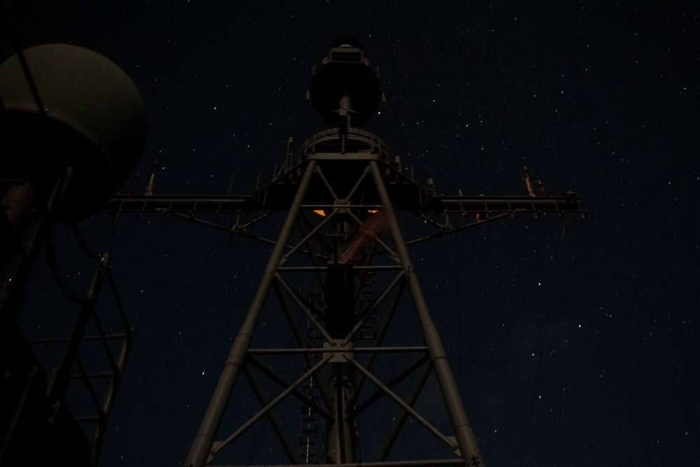 USS San Jacinto's Mast