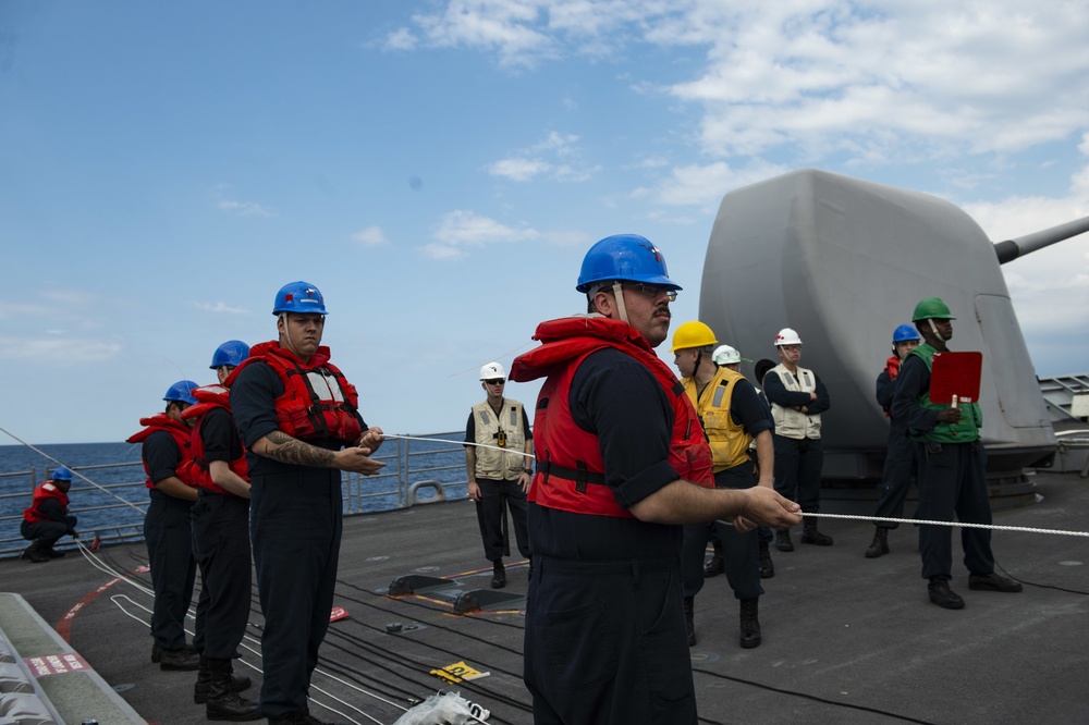 Line Handling Aboard USS San Jacinto