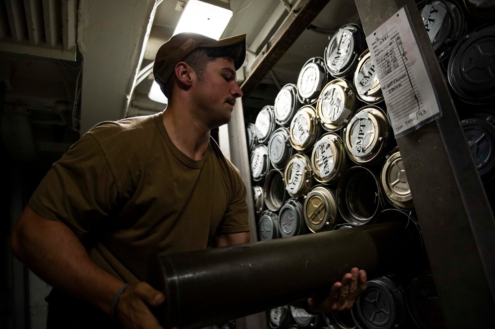 USS San Jacinto 5-inch Prefire