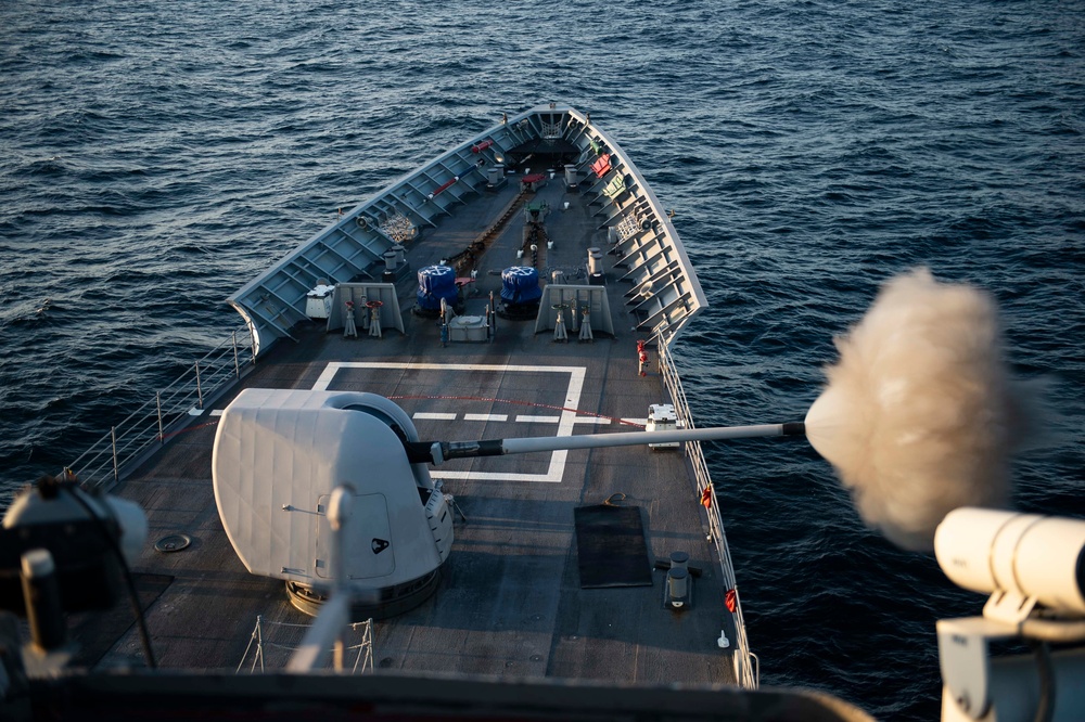 San Jacinto Conducts a Live Fire Exercise