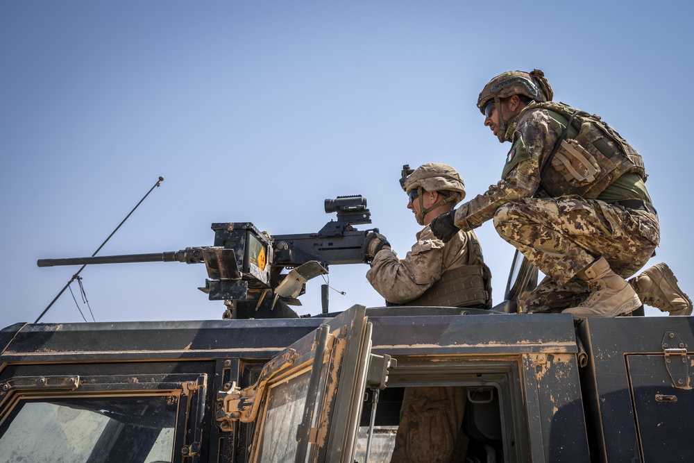 Machine Gun Shoot with Italian Armed Forces