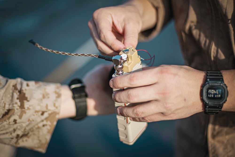 EOD live-fire training aboard USS John P. Murtha