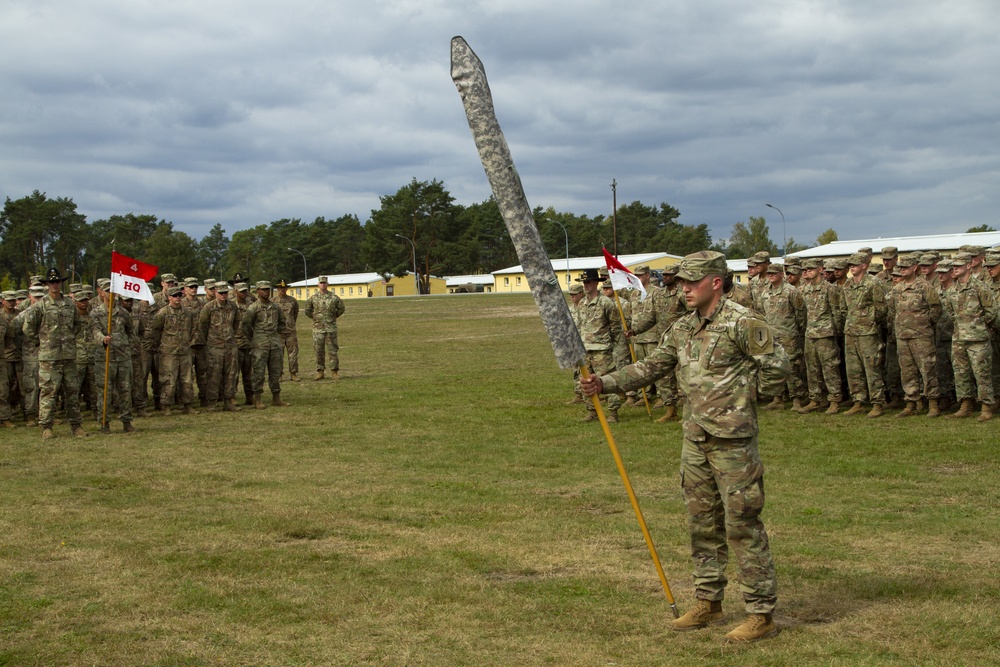 Traditional ceremony signals 1-4 Cav's completed tenure in Atlantic Resolve