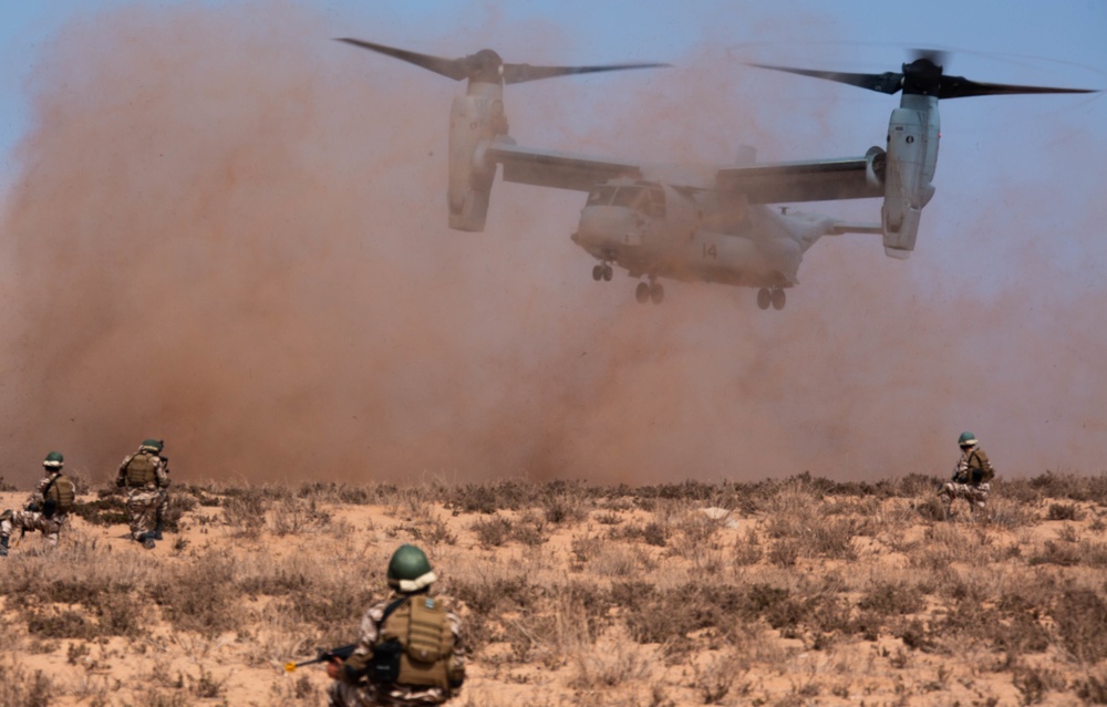 SPMAGTF-CR-AF 19.2, Royal Moroccan Armed Forces rehearse TRAP