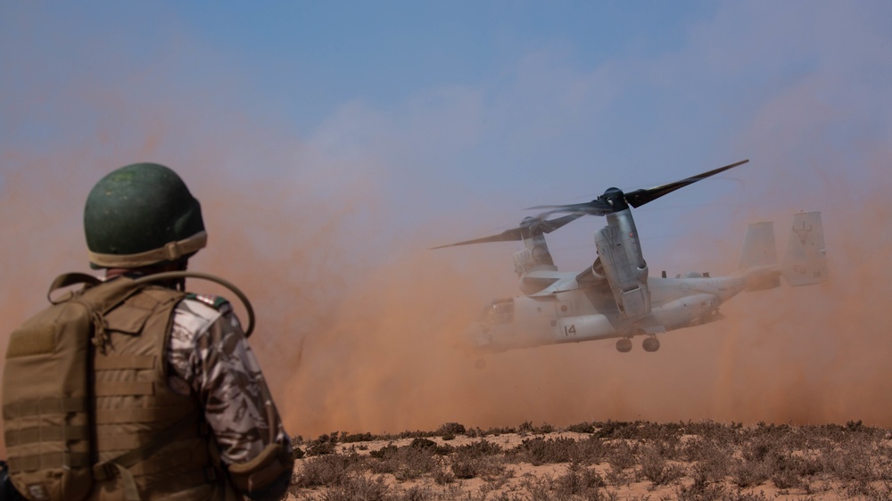 SPMAGTF-CR-AF 19.2, Royal Moroccan Armed Forces rehearse TRAP