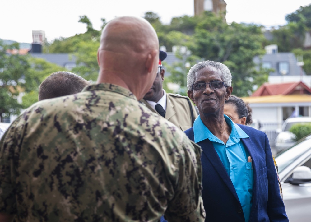 USNS Comfort Conducts an Opening Ceremony in Grenada