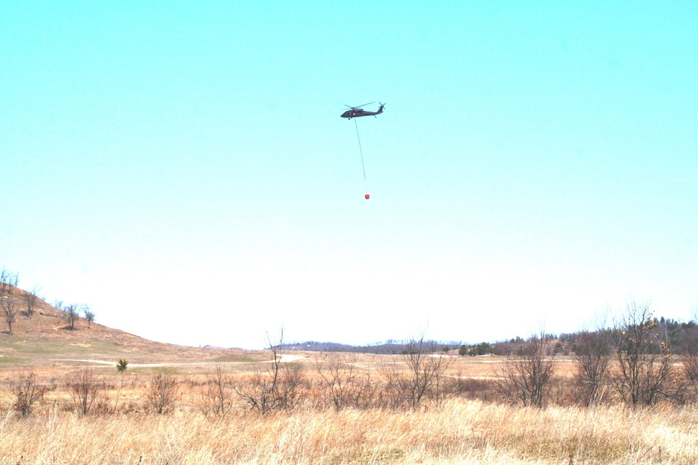 2016 UH-60 Black Hawk Fire Training, Prescribed Burn Work at Fort McCoy