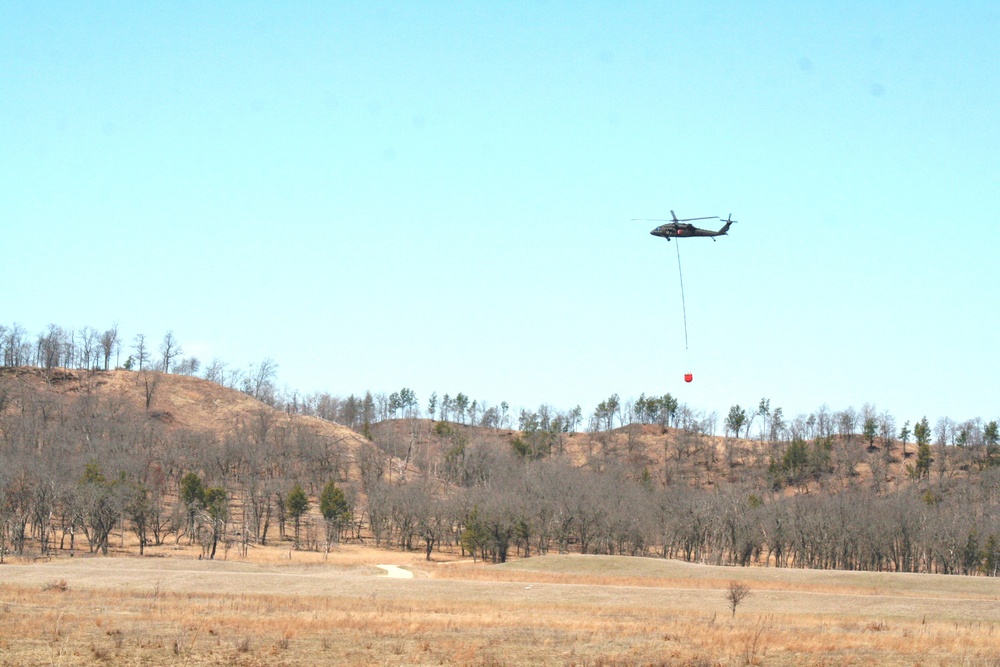 2016 UH-60 Black Hawk Fire Training, Prescribed Burn Work at Fort McCoy