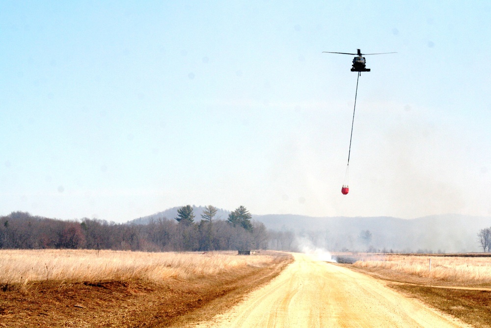 2016 UH-60 Black Hawk Fire Training, Prescribed Burn Work at Fort McCoy