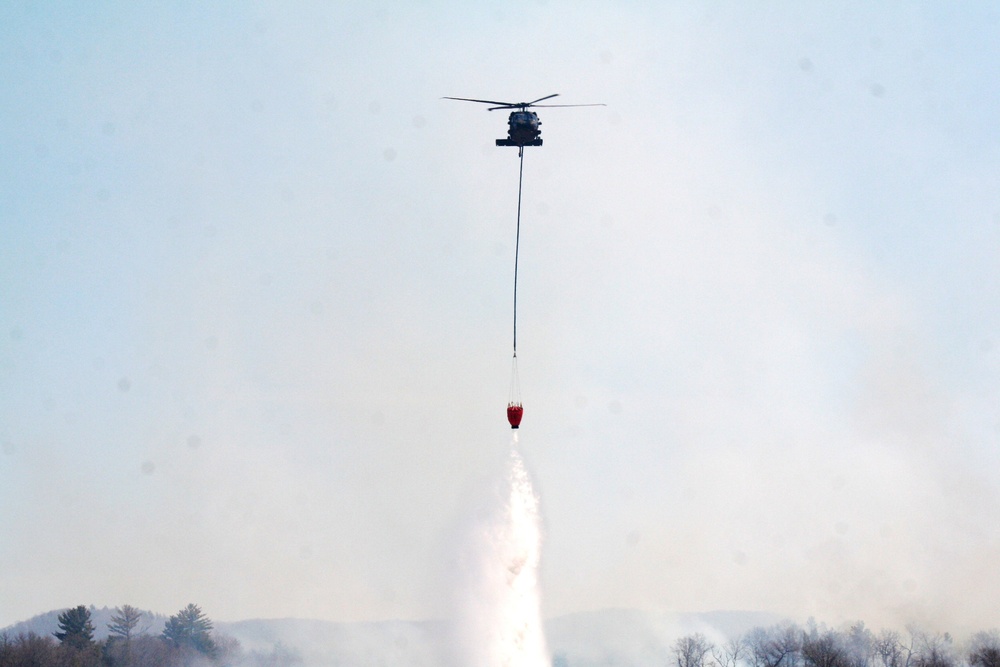 2016 UH-60 Black Hawk Fire Training, Prescribed Burn Work at Fort McCoy