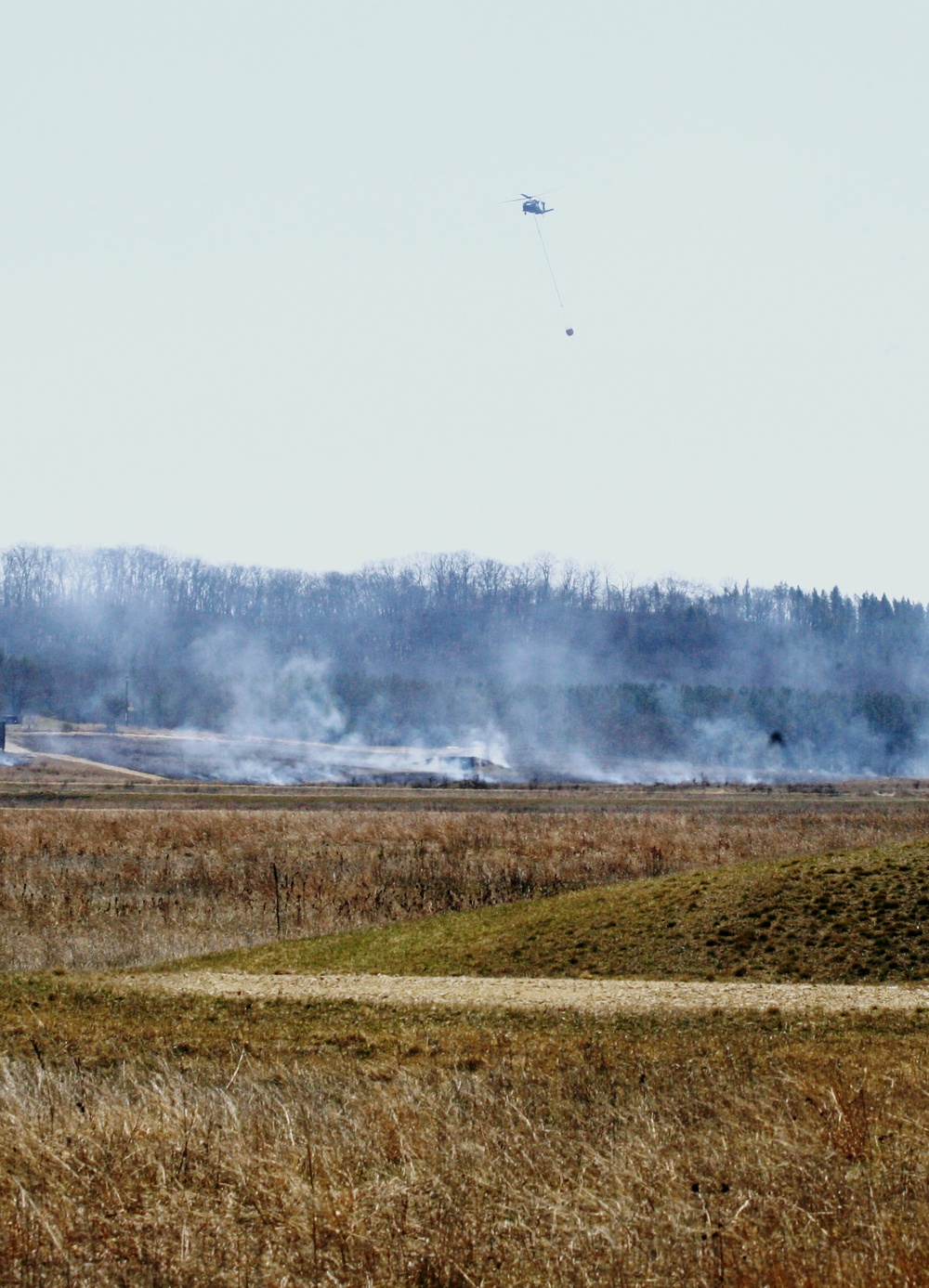 2016 UH-60 Black Hawk Fire Training, Prescribed Burn Work at Fort McCoy